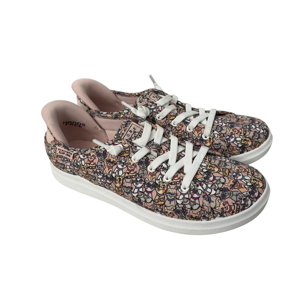 Bobs Skechers Hands Free Slip-ins Women’s Size 9.5 D'Vine Kitty Cool Cats
